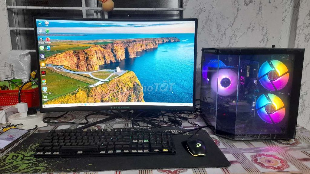 Bộ máy chơi các games nặng, làm đồ họa mạnh mẽ. Mua bán Máy tính để bàn tại Thành phố Mỹ Tho Tiền Giang được đăng bởi Vi Tính Lâm Ngân hình 1