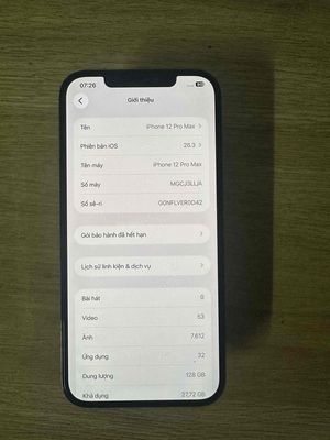 Apple iPhone 12 Pro Max 128GB Xanh