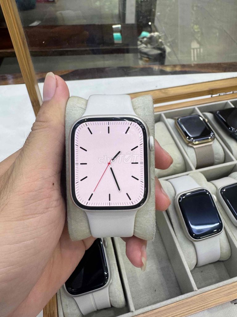 Apple Watch Series 9 45mm Starlight. Mua bán Thiết bị đeo thông minh tại Quận Thanh Khê Đà Nẵng được đăng bởi Apple Watch Chính Hãng SO1 DaNang hình 1