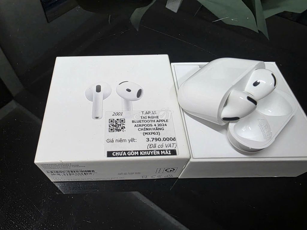 Tai nghe Bluetooth Apple AirPods 4 Trắng. Mua bán Tivi, Âm thanh tại Quận Thanh Xuân Hà Nội được đăng bởi Mai Linh hình 1