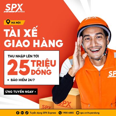 [AN DƯƠNG] SPX TÌM 5 SHIPPER LƯƠNG CỰC CAO 30TR