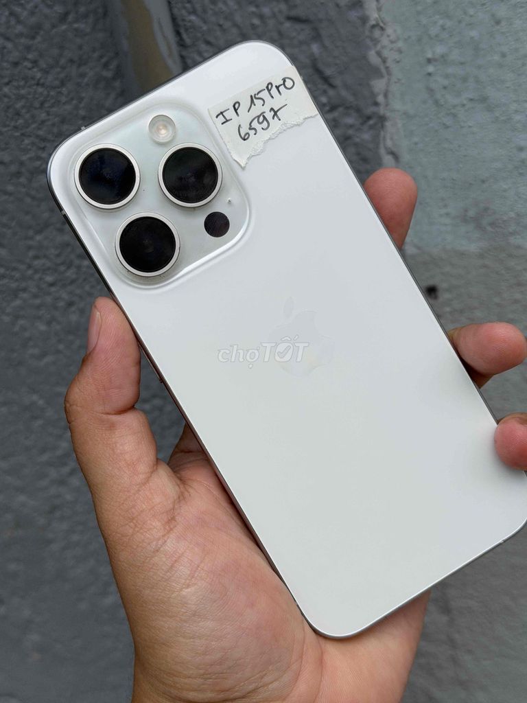 Apple iPhone 15 Pro 512GB Trắng Đã sử dụng. Mua bán Điện thoại tại Thành phố Biên Hòa Đồng Nai được đăng bởi nguyễn lê store hình 1