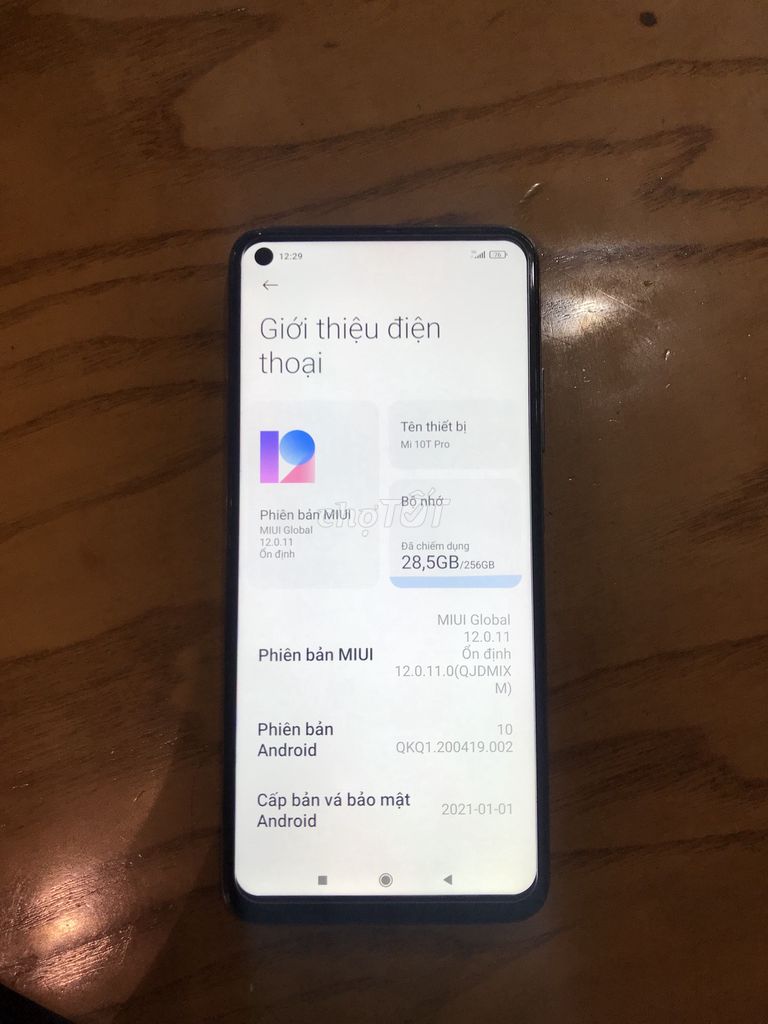 Xiaomi Mi 10T Pro 5G 256GB Đen. Mua bán Điện thoại tại Quận Hà Đông Hà Nội được đăng bởi NGUYỄN TÀI DŨNG hình 1