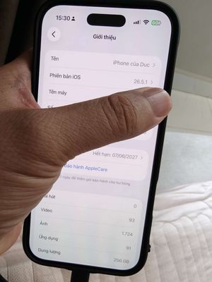 Apple iPhone Air 256GB Đen - BH 12 Tháng
