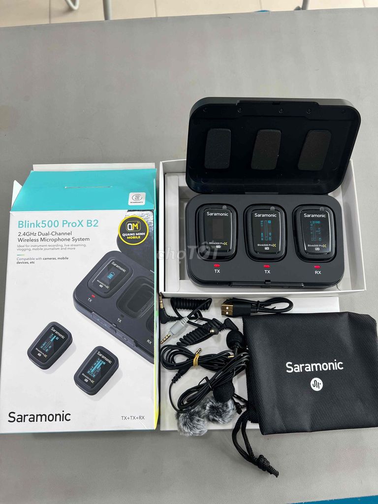 Micro không dây Saramonic Blink 500 ProX B2. Mua bán Tivi, Âm thanh tại Quận Gò Vấp Tp Hồ Chí Minh được đăng bởi Quang Minh Mobile  hình 1