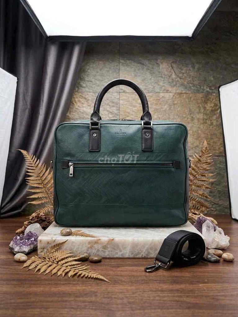Lanvin Cặp xách Da bò Xanh 35x27x10. Mua bán Túi xách tại Huyện Nhà Bè Tp Hồ Chí Minh được đăng bởi túi xách nam nữ đồ si da thật hình 1