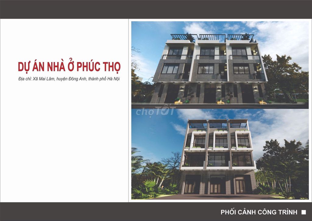 Bán 5 căn nhà xây mới 3 tầng 1 tum sát cầu Đông Trù, VinHome Cổ Loa