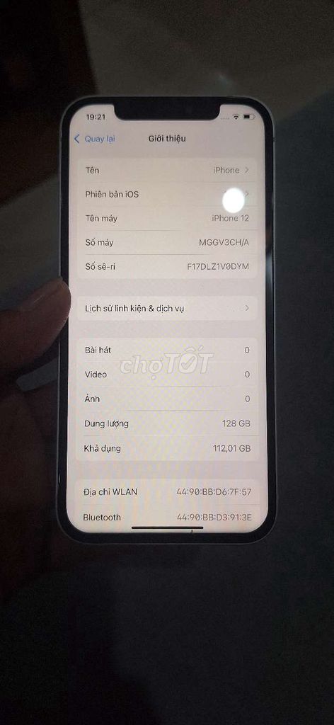 Apple iPhone 12 128GB Trắng. Mua bán Điện thoại tại Quận Hồng Bàng Hải Phòng được đăng bởi mylove hình 1