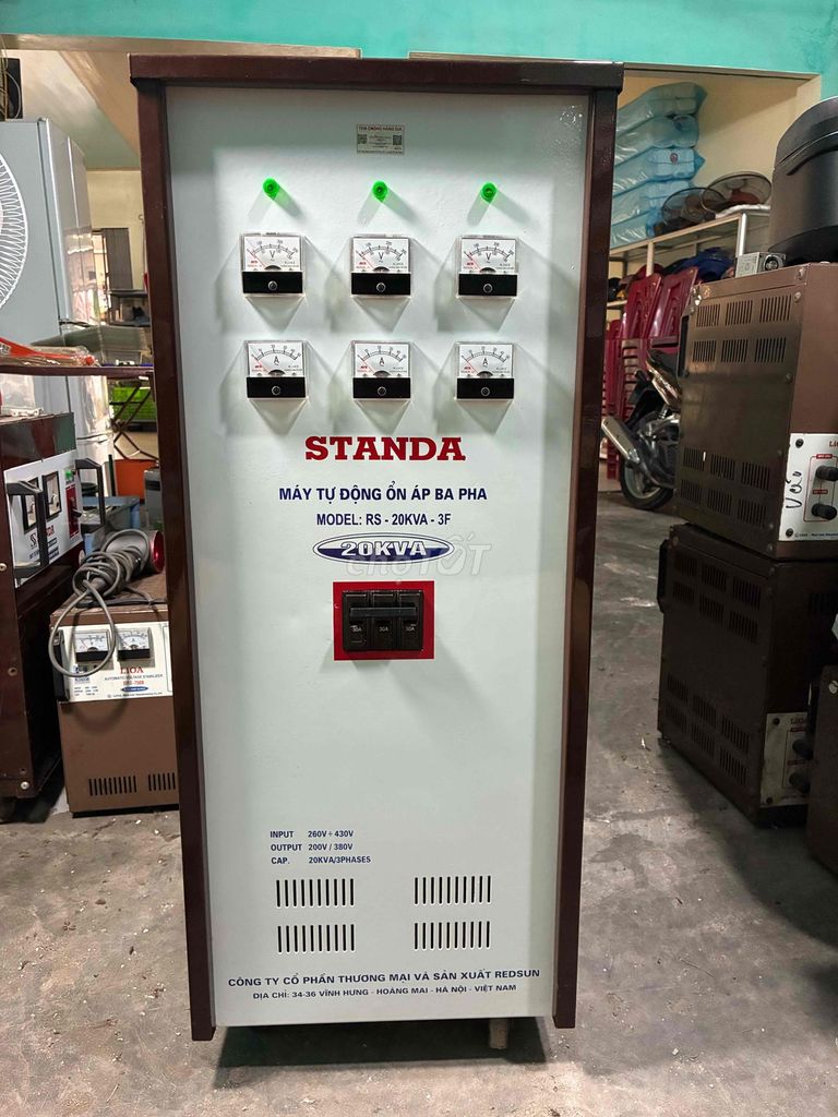 Ổn áp Standa RS - 20KVA - 3F. Mua bán Đồ chuyên dụng, Giống nuôi trồng tại Huyện An Lão Hải Phòng được đăng bởi Mr Hanh Lioa cũ HP hình 1