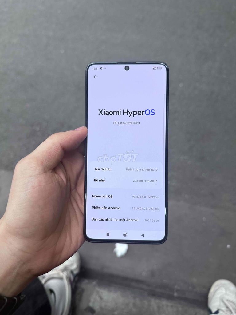 Xiaomi Redmi Note 13 Pro 5G 128GB Đen. Mua bán Điện thoại tại Quận Đống Đa Hà Nội được đăng bởi Trung Kiên hình 1