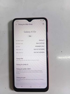 Samsung Galaxy A10s Đỏ Đã qua sử dụng