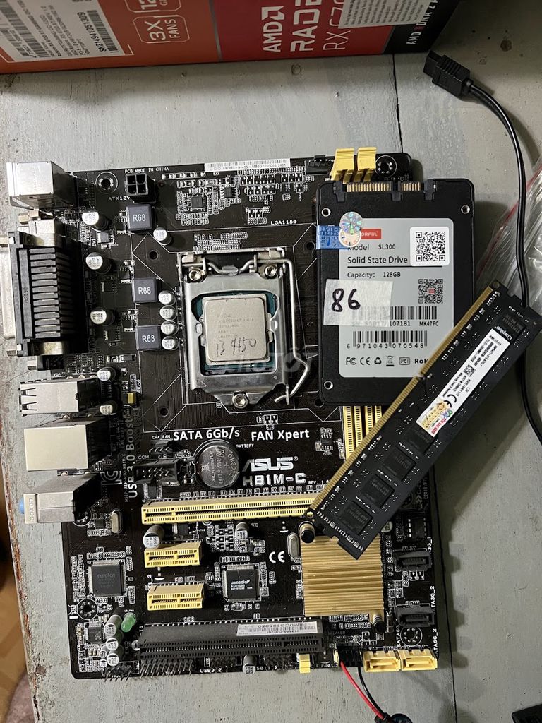 Asus H81M-C i3 4160 8GB. Mua bán Linh kiện (RAM, Card...) tại Huyện Ứng Hòa Hà Nội được đăng bởi Anh Hoa hình 1