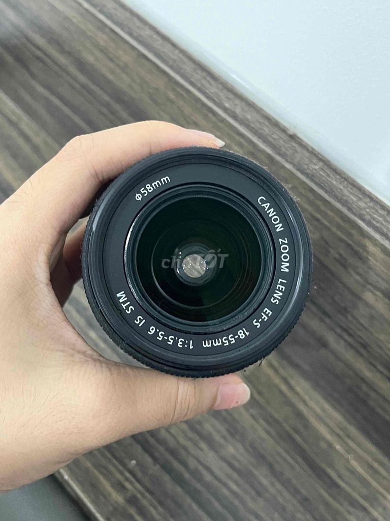 Ống kính Canon EF-S 18-55mm Đen và EF - M 55-200mm. Mua bán Máy ảnh, Máy quay tại Thành Phố Đồng Hới Quảng Bình được đăng bởi Quỳnh Trang Nguyễn hình 1