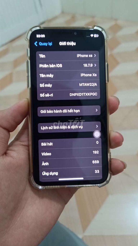 iPhone XS 64GB Đen đã qua sử dụng. Mua bán Điện thoại tại Huyện Châu Thành A Hậu Giang được đăng bởi Nguyễn Trung  hình 1