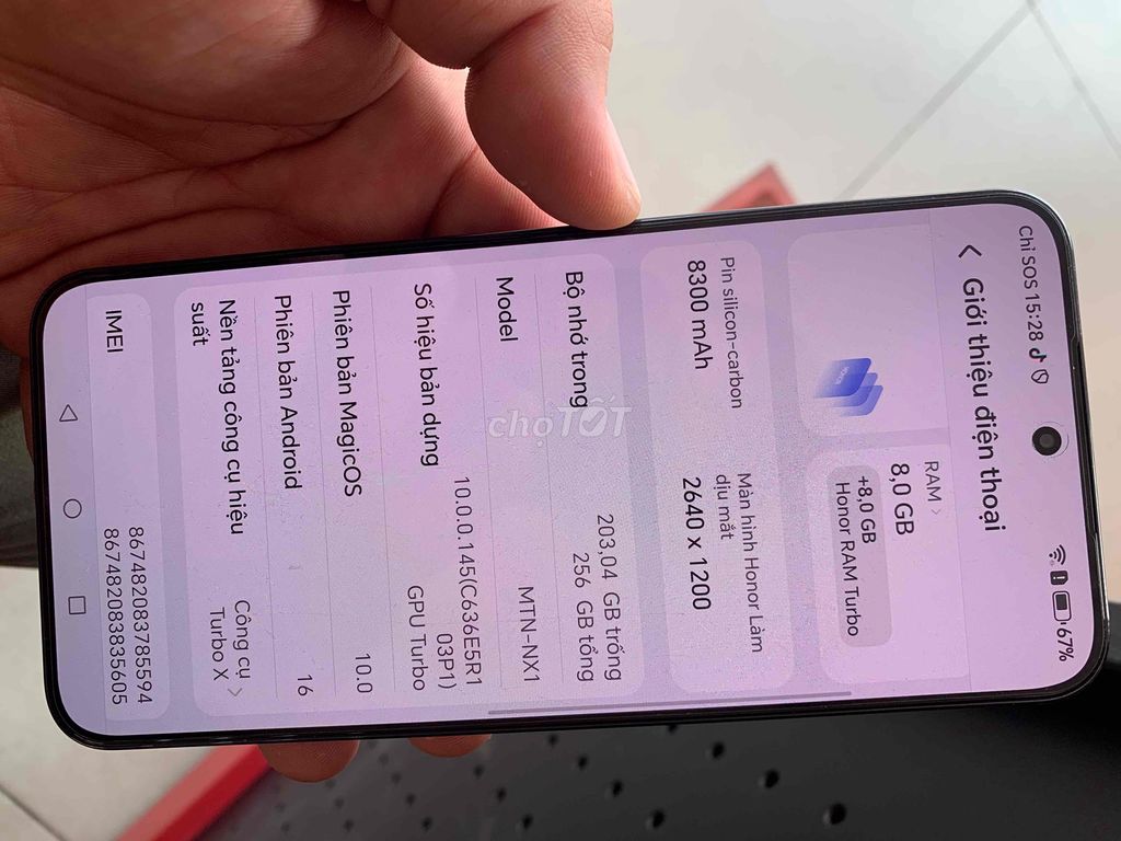 Honor X9D. Mua bán Điện thoại tại Huyện Cẩm Mỹ Đồng Nai được đăng bởi Trần Bình hình 1