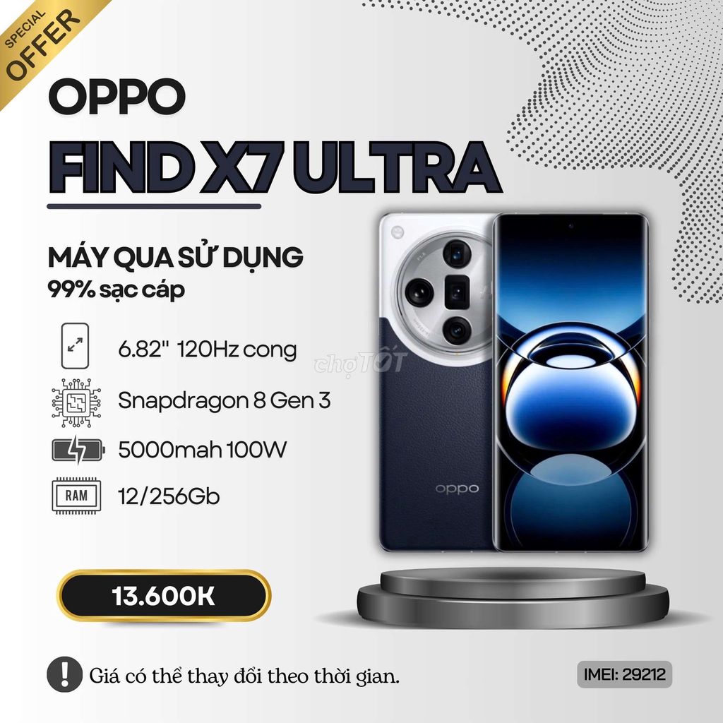 ⭐OPPO FIND X7 ULTRA 12+256 Da