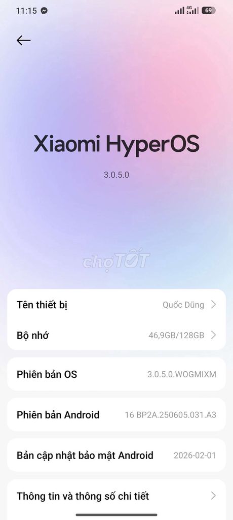Xiaomi Redmi note 14 6/ 128GB Đen. Mua bán Điện thoại tại Thành phố Thủ Đức Tp Hồ Chí Minh được đăng bởi Sĩ Dũng hình 1