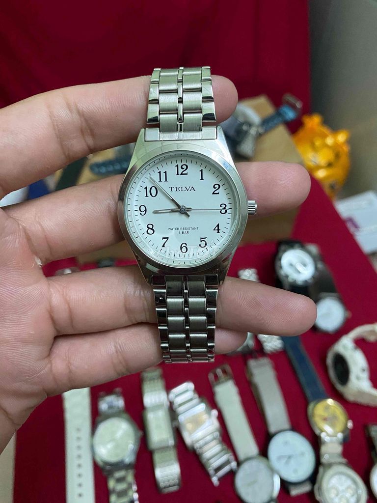 Đồng hồ Telva Nam size 34-36mm giá tốt. Mua bán Đồng hồ tại Huyện Thủ Thừa Long An được đăng bởi MINH PHAT hình 1