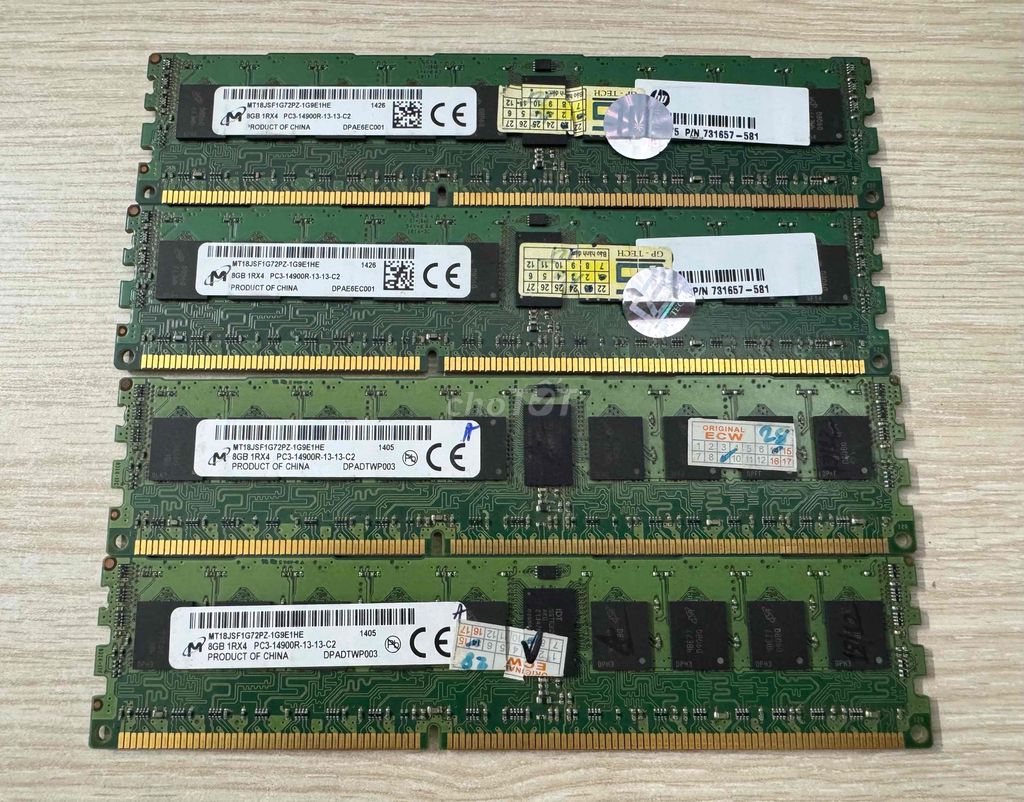 RAM 8GB 1866Mhz ECC DDR3. Mua bán Linh kiện (RAM, Card...) tại Quận 12 Tp Hồ Chí Minh được đăng bởi Anh Tuan hình 1