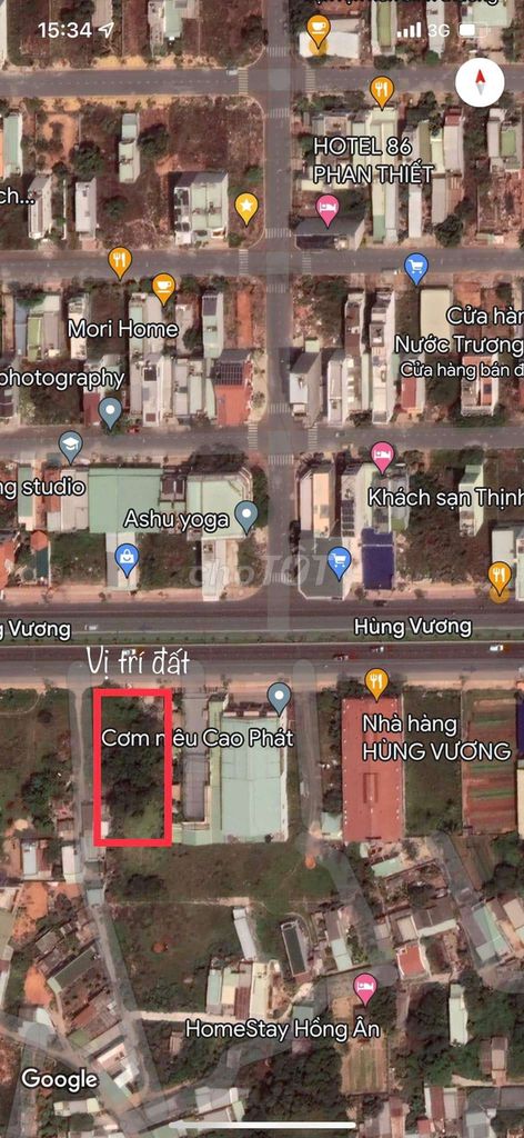 Mặt Tiền Đại Lộ Hùng Vương, Phan Thiết
Diện tích 980m² thổ cư (20x49)