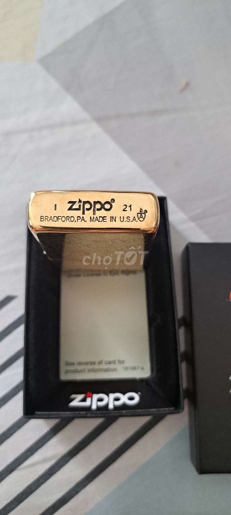 Zippo Amor đồng thau nguyên khối mới