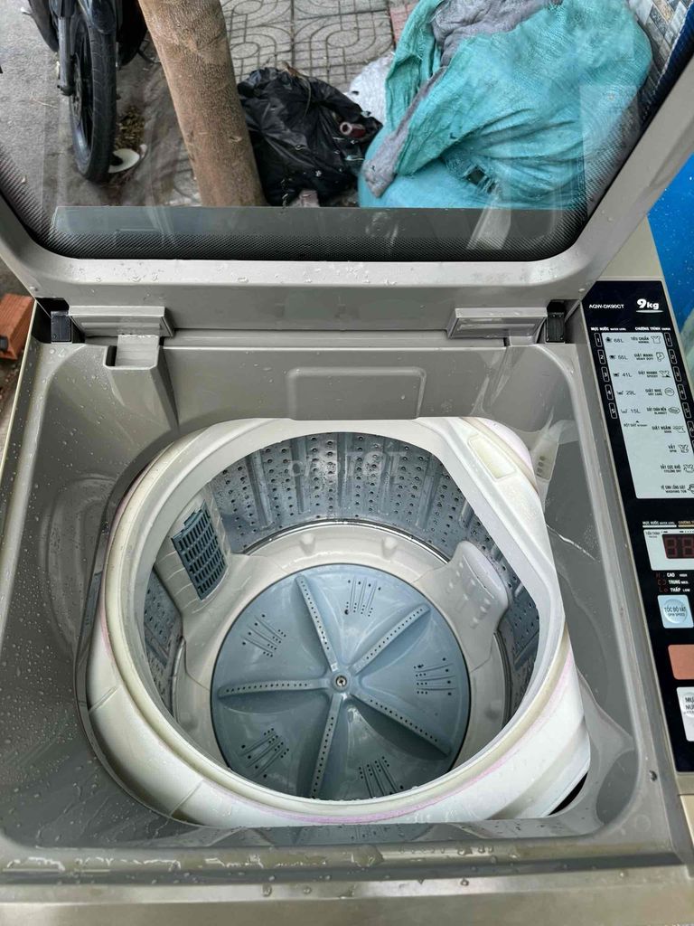 Máy giặt aqua inverter 9kg màu nâu