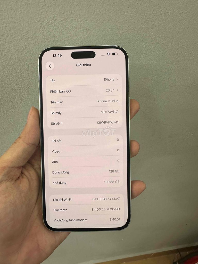 Apple iPhone 15 Plus 128GB quốc tế  Xanh lá. Mua bán Điện thoại tại Quận Long Biên Hà Nội được đăng bởi Hàng Chất hình 1