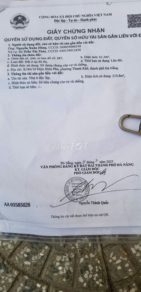 NHÀ CẦN BÁN CHÍNH CHỦ