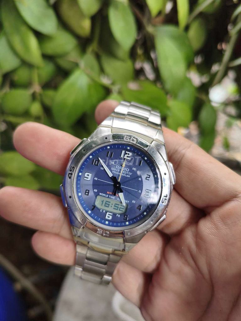 Casio Đồng hồ đeo tay Thép 42mm Pin sola. Mua bán Đồng hồ tại Huyện Gò Công Tây Tiền Giang được đăng bởi Tuấn Trung hình 1
