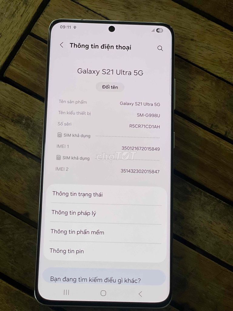 Samsung Galaxy S21 Ultra 5G 128GB Hồng. Mua bán Điện thoại tại Quận Ngũ Hành Sơn Đà Nẵng được đăng bởi ttttt hình 1