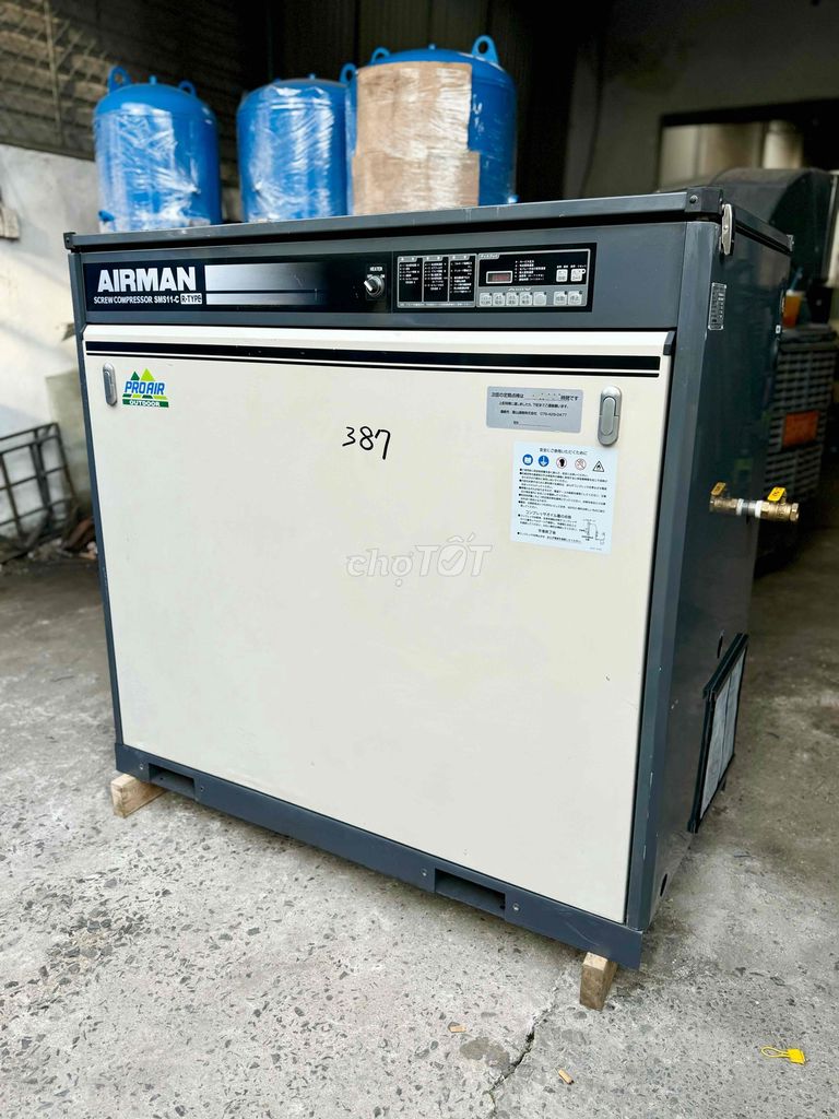 MÁY NÉN KHÍ TRỤC VÍT NHẬT ÁP 10KGF AIRMAN 15HP. Mua bán Đồ chuyên dụng, Giống nuôi trồng tại Quận 12 Tp Hồ Chí Minh được đăng bởi Phạm Lâm hình 1