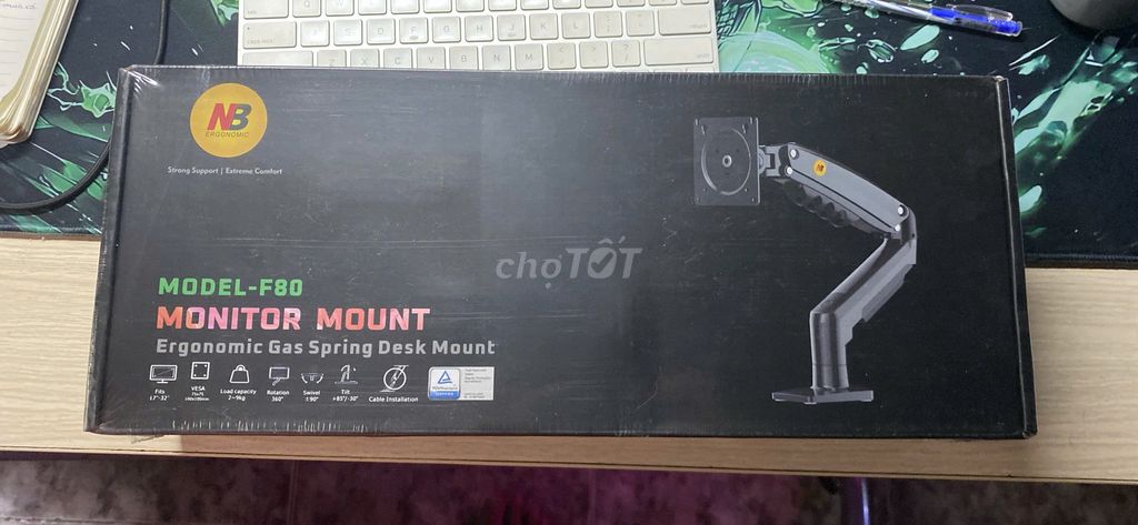 Giá đỡ màn hình NB80 Đen. Mua bán Phụ kiện (Màn hình, Chuột...) tại Quận Tây Hồ Hà Nội được đăng bởi Minh Quang hình 1