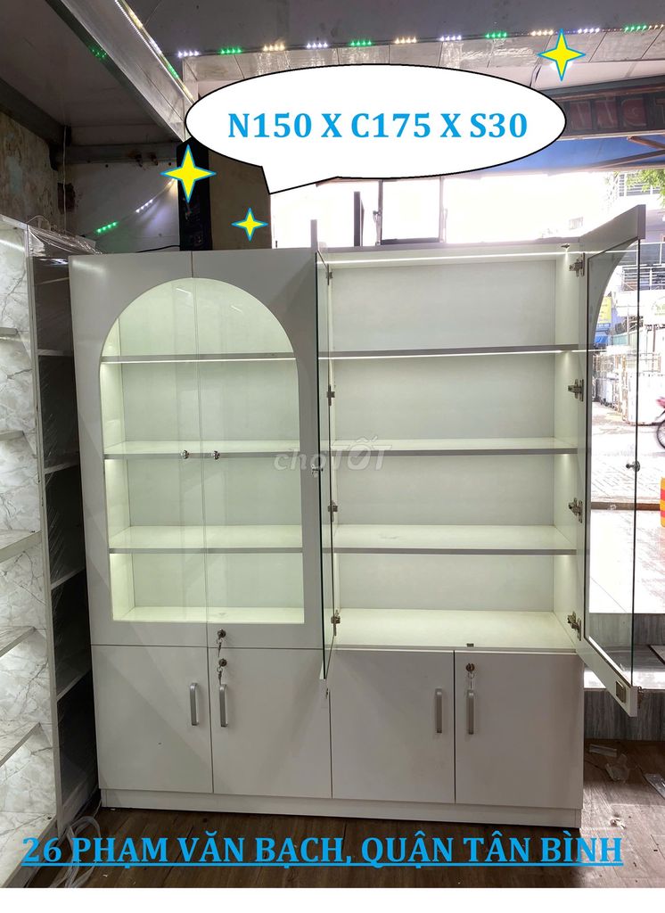 TỦ TRƯNG NƯỚC HOA 150X175 ỐP KÍNH CƯỜNG LỰC . Mua bán Tủ, kệ gia đình tại Quận Tân Bình Tp Hồ Chí Minh được đăng bởi NỘI THẤT SẢN XUẤT TẠI XƯỞNG hình 1