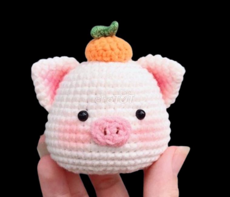Thú bông len Handmade Hồng Cam. Mua bán Sở thích khác tại Quận Liên Chiểu Đà Nẵng được đăng bởi Gia Lạc Ong hình 1