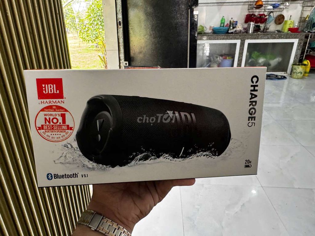 Loa Bluetooth JBL Charge 5 Đen. Mua bán Tivi, Âm thanh tại Quận Ninh Kiều Cần Thơ được đăng bởi Minh Audio hình 1