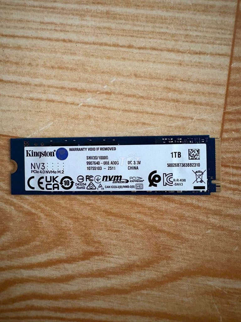 Ổ cứng SSD Kingston NV2 NVMe PCIe 4.0 1TB. Mua bán Linh kiện (RAM, Card...) tại Huyện Vĩnh Hưng Long An được đăng bởi Khoa hình 1