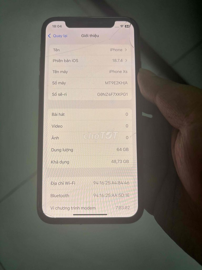 Apple iPhone Xs 64GB Đen. Mua bán Điện thoại tại Thành phố Thuận An Bình Dương được đăng bởi quỳnh như hình 1