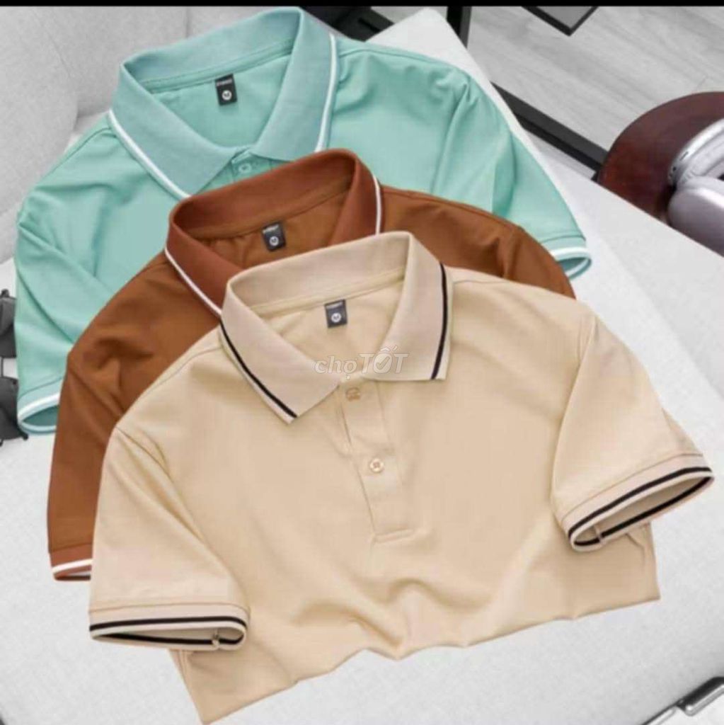 Áo thun có cổ nam Poly. Mua bán Quần áo tại Huyện Trảng Bom Đồng Nai được đăng bởi Xưởng may Đông Hải chuyên thời trang nam nữ hình 1