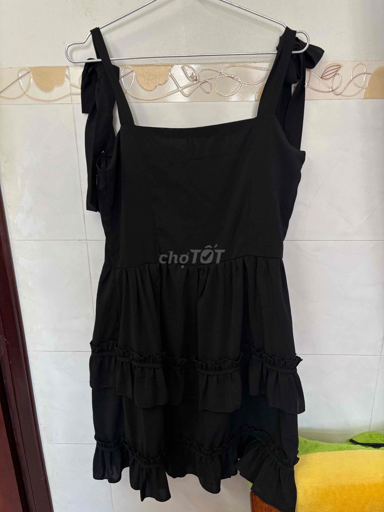 Đầm Nữ Voan Đen Size S. Mua bán Quần áo tại Huyện Lấp Vò Đồng Tháp được đăng bởi Su Mol hình 1