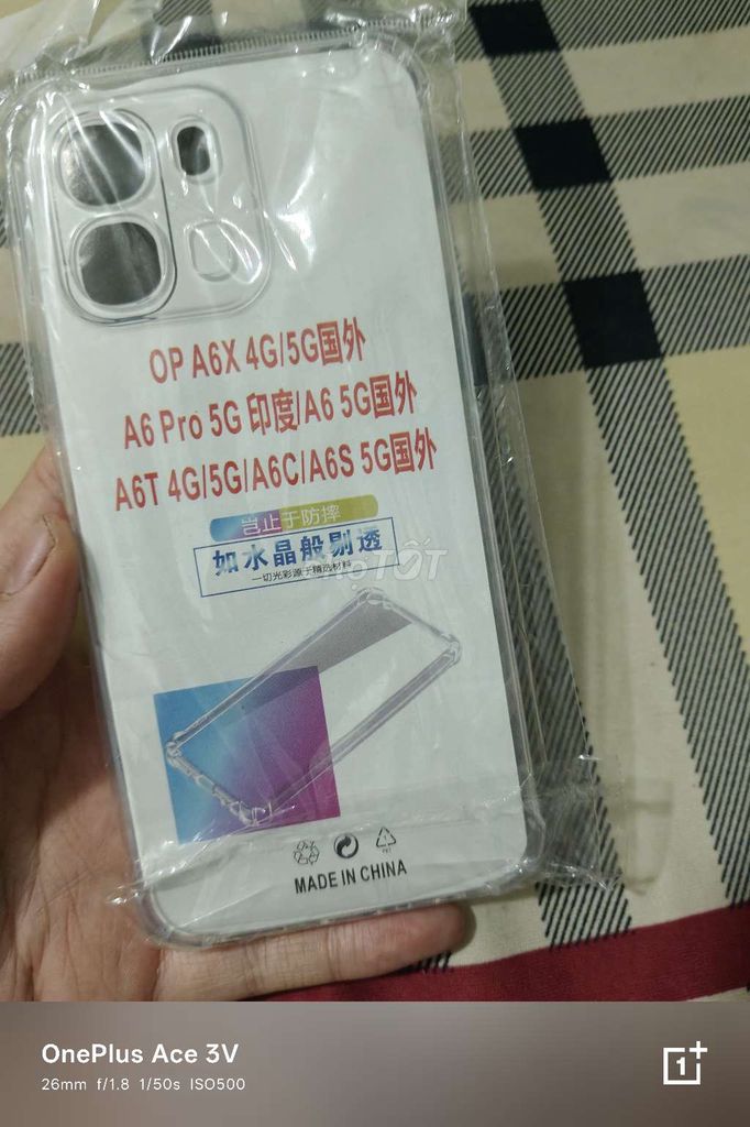 Ốp lưng Oppo A6X trong suốt nhựa. Mua bán Phụ kiện (Màn hình, Chuột...) tại Huyện Cần Đước Long An được đăng bởi trọng khang hình 1