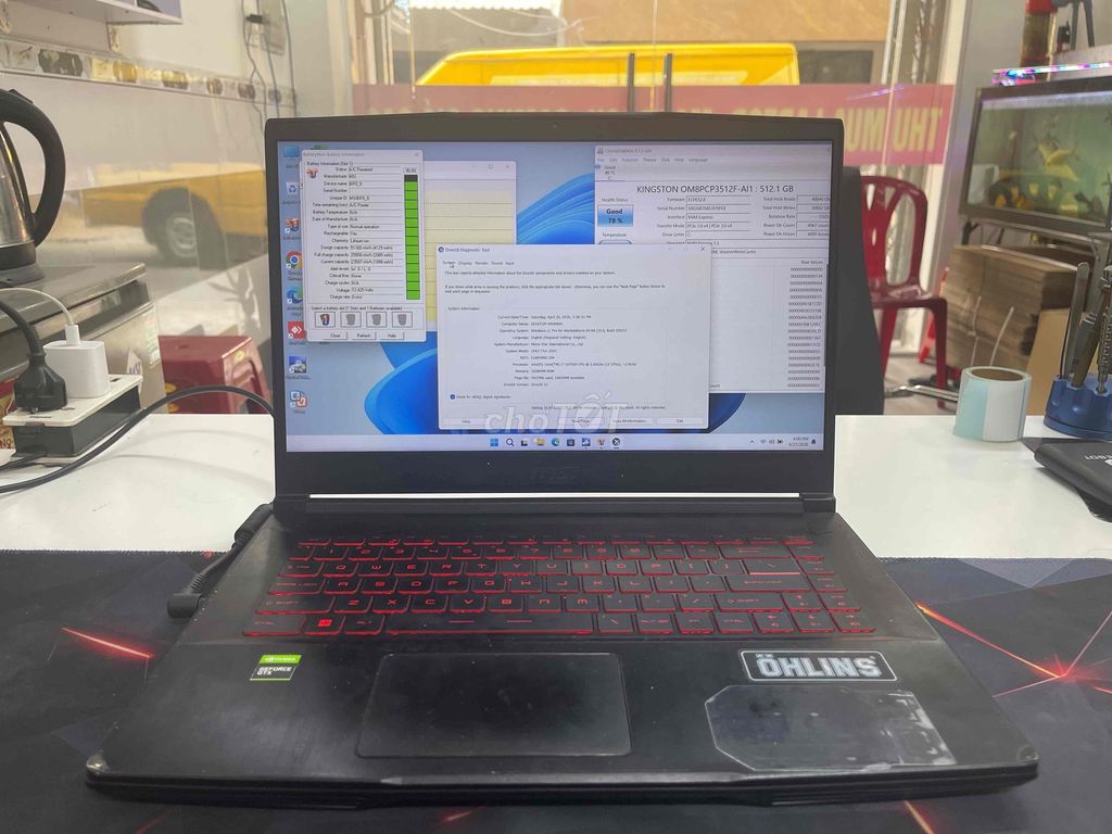 MSI GF63 i7-10th/16GB/512GB Gtx 1650. Mua bán Laptop tại Quận Gò Vấp Tp Hồ Chí Minh được đăng bởi Chí Hướng Group  hình 1