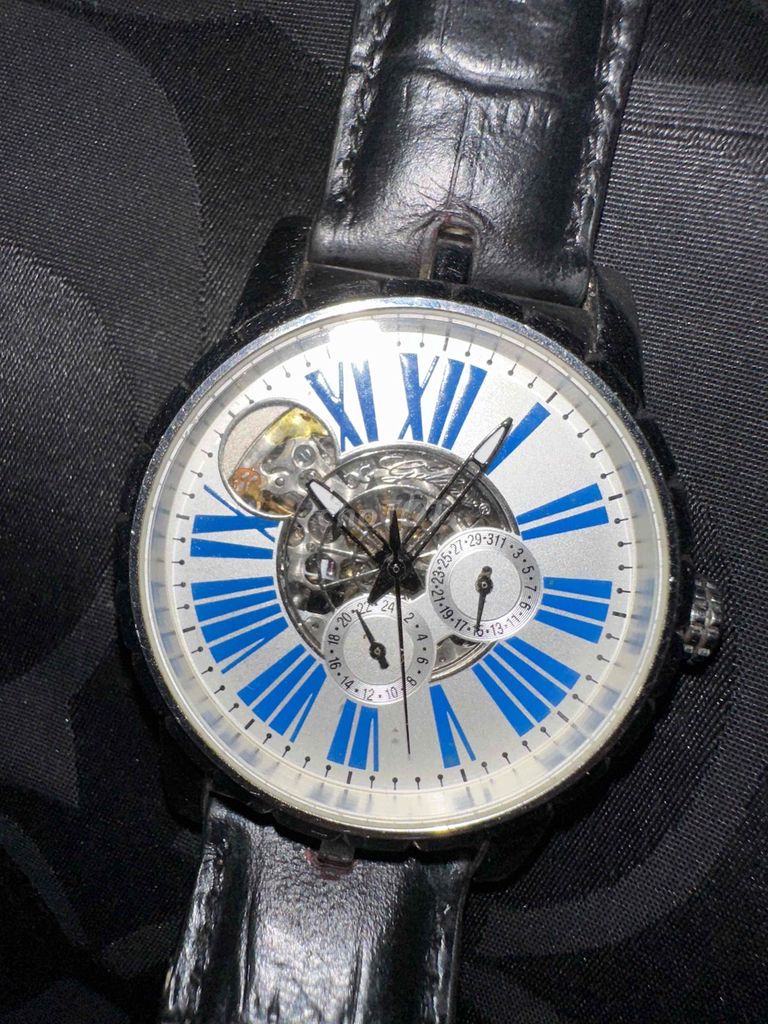 ĐỒNG HỒ CƠ GALLUCCI SKELETON LỘ MÁY ĐỘC LẠ. Mua bán Đồng hồ tại Quận Sơn Trà Đà Nẵng được đăng bởi Rít hình 1
