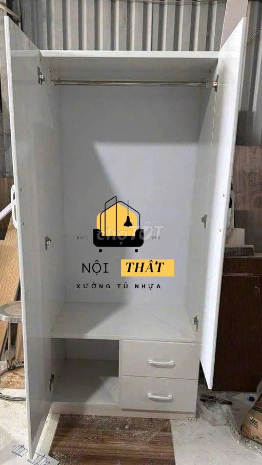 Tủ quần áo Nhựa Đài Loan Trắng 1m8x82cm. Mua bán Tủ, kệ gia đình tại Quận 3 Tp Hồ Chí Minh được đăng bởi Cửa Hàng Nội Thất hình 1
