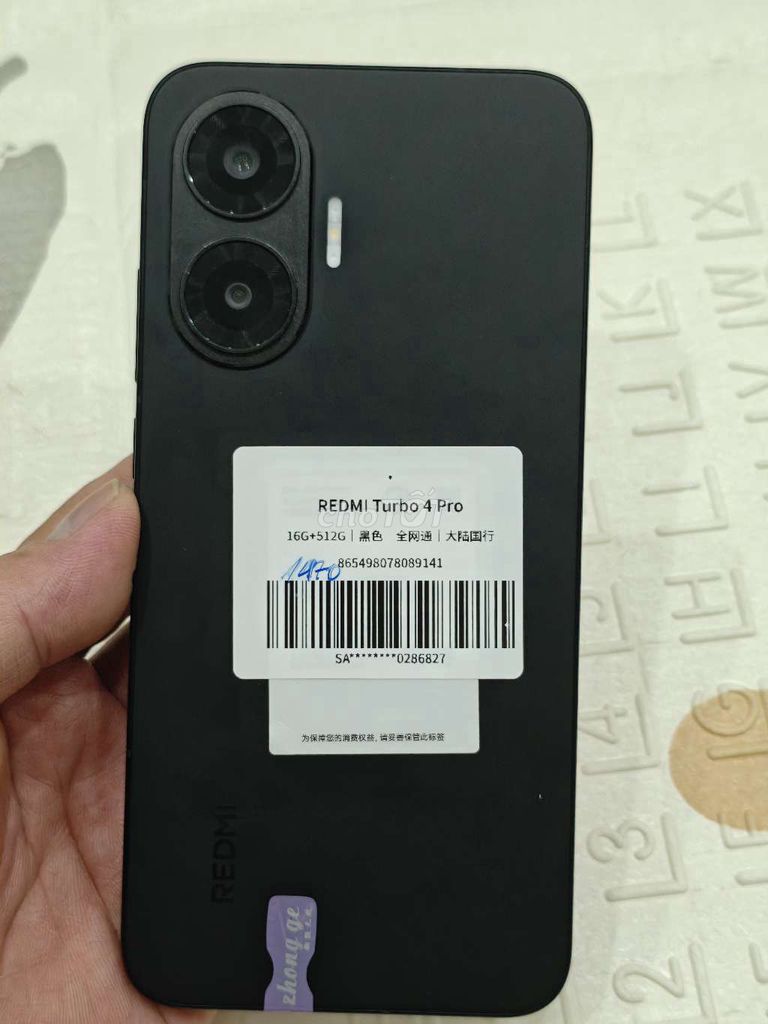 Xiaomi Redmi Turbo 4 Pro 16GB/512GB Đen. Mua bán Điện thoại tại Quận Hoàng Mai Hà Nội được đăng bởi Nguyennoi hình 1