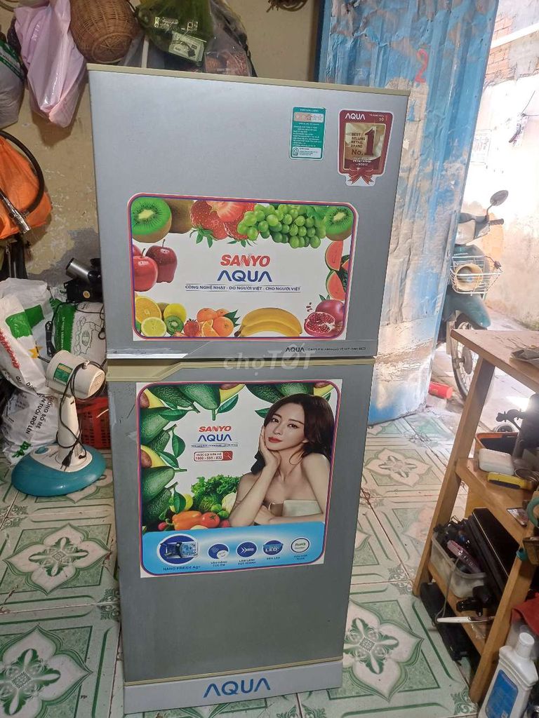 Tủ lạnh Aqua 145L Không đóng tuyết Xám. Mua bán Tủ lạnh tại Huyện Nhà Bè Tp Hồ Chí Minh được đăng bởi đồ cũ giá rẻ hình 1