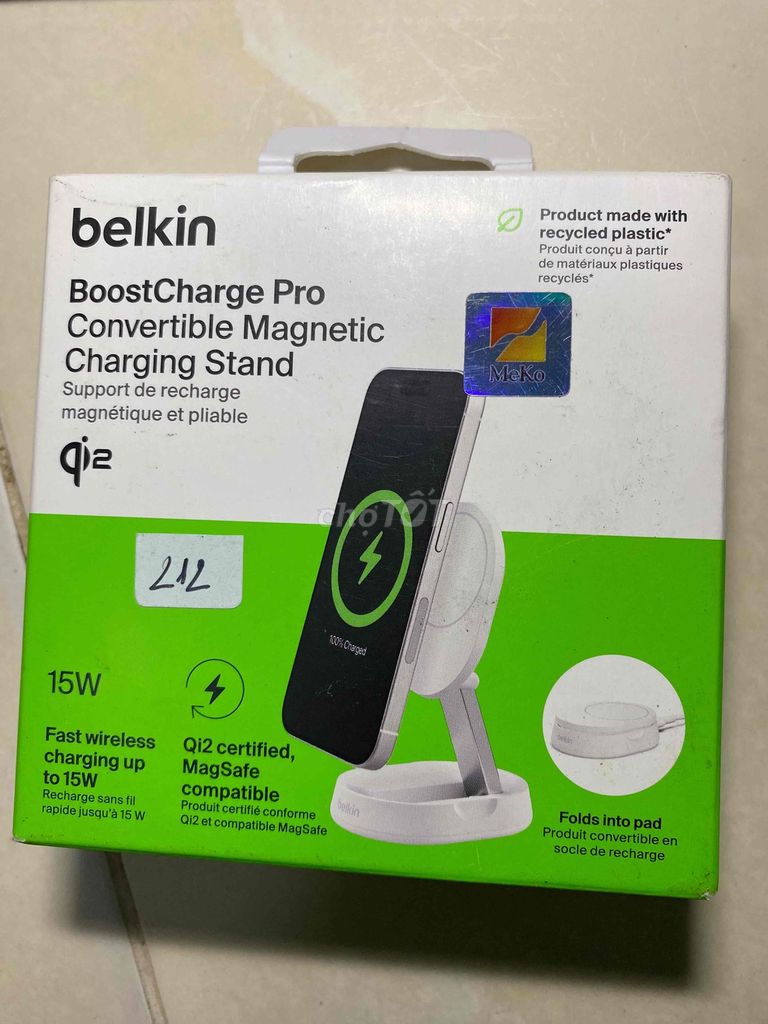Sạc không dây Belkin BoostCharge Pro. Mua bán Phụ kiện (Màn hình, Chuột...) tại Thị xã Điện Bàn Quảng Nam được đăng bởi Hải hình 1