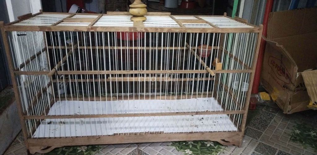 Lồng chim Gỗ Lực 80 Nâu trắng Còn tốt. Mua bán Phụ kiện, Thức ăn, Dịch vụ tại Huyện Krông Pắc Đắk Lắk được đăng bởi Cần Trần hình 1