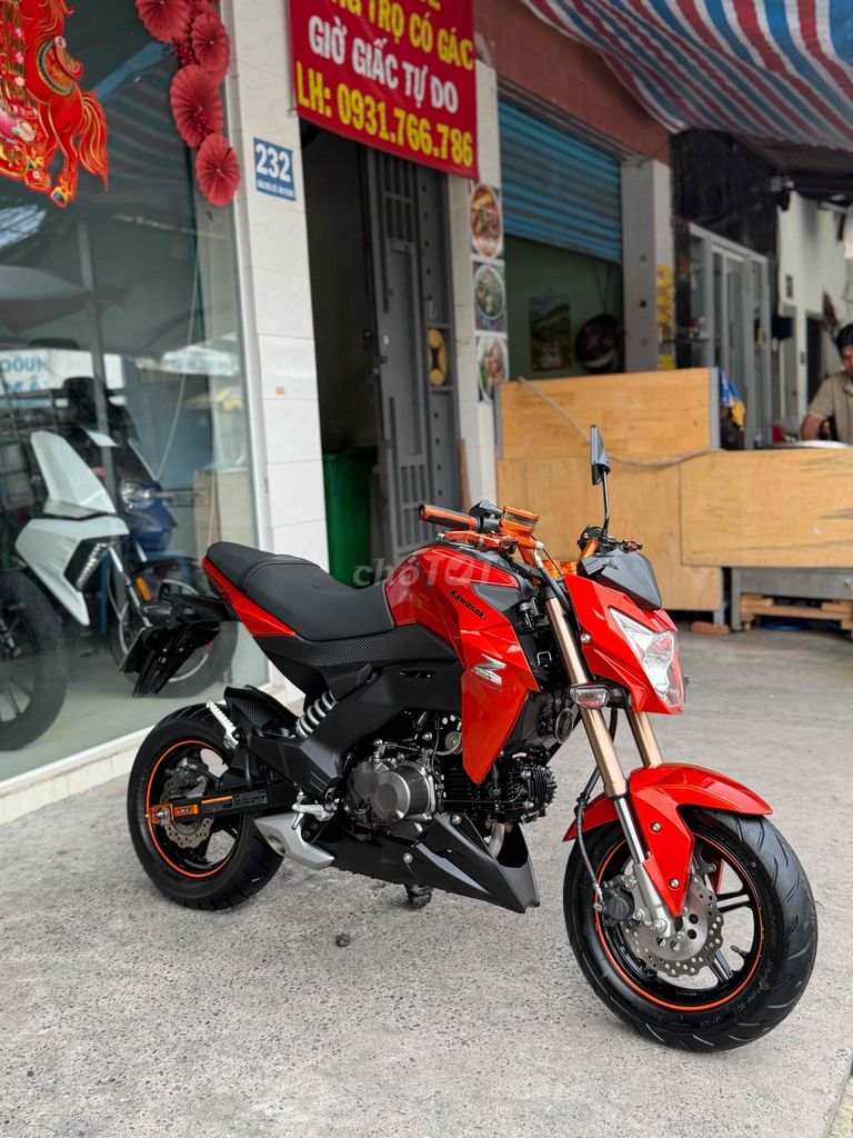 Kawasaki Z125 2016 Đỏ 10000 KM Biển SG Xe keng zin