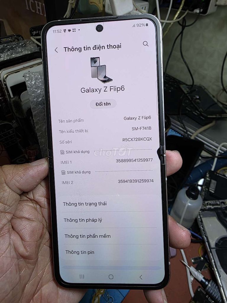 Samsung Galaxy Z Flip6 256GB VN zin đẹp 98%. Mua bán Điện thoại tại Quận 8 Tp Hồ Chí Minh được đăng bởi Thiên Hòa mobile  hình 1