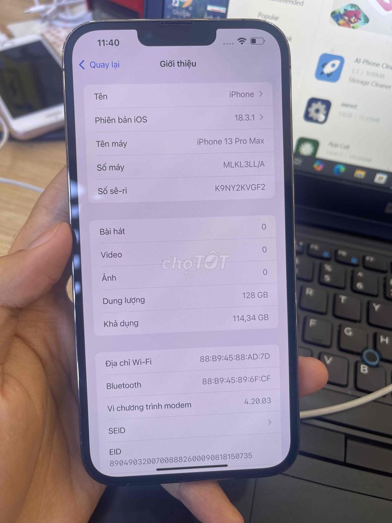 iPhone 13 Pro Max 128GB Đẹp zin , chưa fix màn